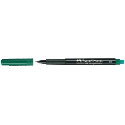 Faber-Castell Алкохолен маркер, OHP, 0, 4 мм, FABER-CASTELL "Multimark 1523", зелен 152363 (152363)