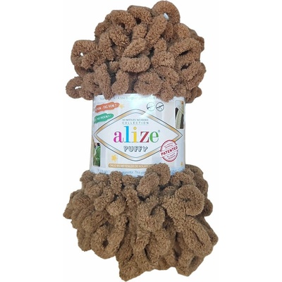 Alize Příze Puffy 466 hnědá
