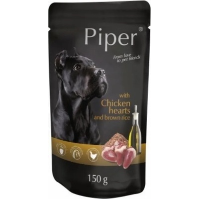 Dolina Noteci Adult Dog Pouch пауч за куче с пилешки сърца и кафяв ориз 150gr