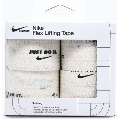 Nike strength Кохезивен еластичен бинт Nike Strenght Flex Lifting Tape white/black