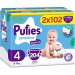 pufies Бебешки пелени Pufies Sensitive - Maxi, размер 4, 204 брой, 9-14 kg, Mega Pack 2 (54000233) - baby