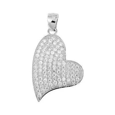 Infinitysilver Stříbrný přívěšek srdíčko L446367