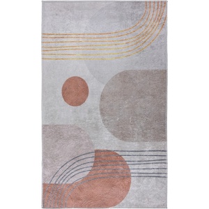 Vitaus Миещ се килим в оранжево и кремаво 160x230 cm - Vitaus (KRN-6026-160x230)