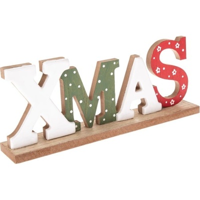 Dřevěný vánoční nápis Xmas Vánoce