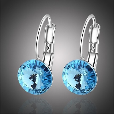 Sisi Jewelry Amanda Topaz krystal Swarovski E-F6165 modrá