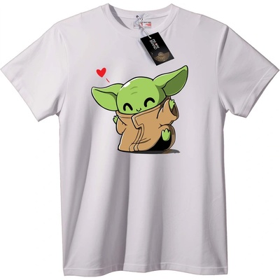 NOONEBRAND Тениска Baby Yoda Любов - 2XL, Black