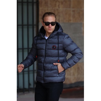 D1fference Мъжко водонепромокаемо и ветроустойчиво яке ddm-230 - Тъмносиньо #408844 (408844_Антрацит)