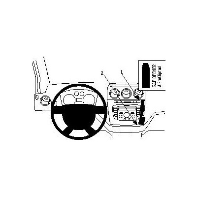 Brodit ProClip montážní konzole pro Ford Tourneo/Transit Connect 10-13, na střed 854380