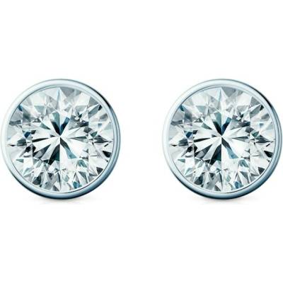 SAVICKI Náušnice The Journey bílé zlato laboratorní diamanty TJ-K02-BR-050-LAB-B