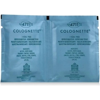 4711 Colognette Refreshing Lemon Tissues мокри кърпички с аромат на лимон 20 бр