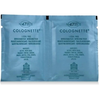 4711 Colognette Refreshing Lemon Tissues мокри кърпички с аромат на лимон 20 бр