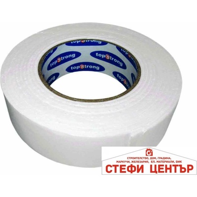 Top Strong Тиксо двойнозалепващо бяло 18mm х 4m TopStrong (930104)