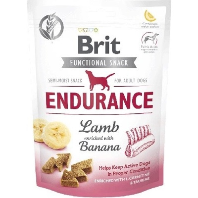 BRIT Care Functional Snack Endurance Lamb s jahňacím a banánom pre psov 150 g