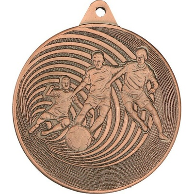 MMC5750/B Medaila futbal pr.50 mm, hr.2 mm bronz 5x0,2 cm