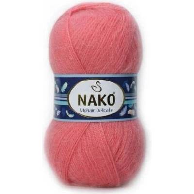 Pletací příze Nako Mohair Delicate 6138 - růžová