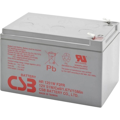CSB HR1251WF2 12 V 12 Ah