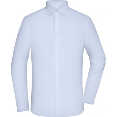 James & Nicholson pánská popelínová košile dlouhý rukáv slim fit JN 1372 modrá světlá