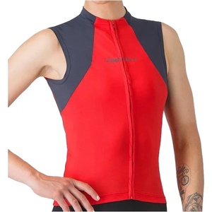 Castelli Дамски потник за колоездене Castelli Women's Sole Sleeveless Jersey Cycling singlet - Hibiscus / Twilight Blue (156-2384-0214)