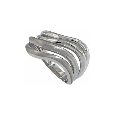 Infinitysilver Strieborný prsteň štyri vlnky OR55565