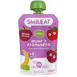 Smileat пауч гръцко кисело мляко, ябълка, банан, малина и ориз 9M+, БИО, 100 гр