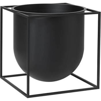 Audo Кашпа Kubus на стойка 23 см черна (71070-000573)