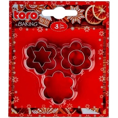 TORO Vykrajovátka na cukroví Kytka - Hvězda 3 ks – Zboží Mobilmania