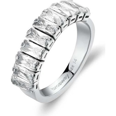 Brosway ocelový prsten se zirkony Desideri BEIA001