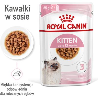 Royal Canin Kitten Instinctive в сос 12x85g мокра храна в сос за котенца до 12 месеца
