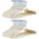 Amazon Basics Slim Non-Slip Shirt/Suit/Costume Hangers, 100 Pack, Ivory - AQ-M0005