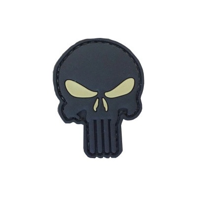 ARMED PATCHES PVC nášivka Punisher, černá – Zboží Mobilmania