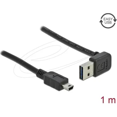 Delock Кабел Delock EASY-USB-A 2.0 мъжко към USB Mini-B мъжко, 1m , черен (DELOCK-83543)