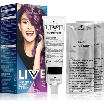 Image 1 of Schwarzkopf LIVE Ultra Brights or Pastel полуперманентна боя за коса цвят 94 Purple Punk