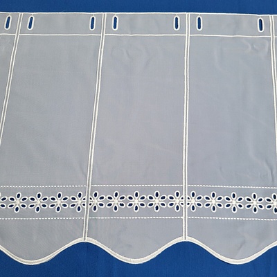 Záclona na vitrážku GERSTER 11539/0001 biela 45 cm