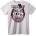 NOONEBRAND Тениска BUNDE Череп и карти - 2XL, White