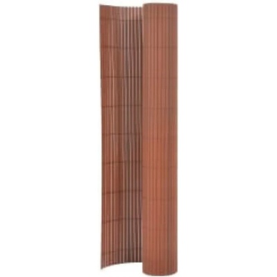 vidaXL Oboustranný zahradní plot 110 x 300 cm hnědý