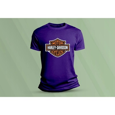Sandratex Dětské bavlněné tričko Harley-Davidson 9 Purpurová