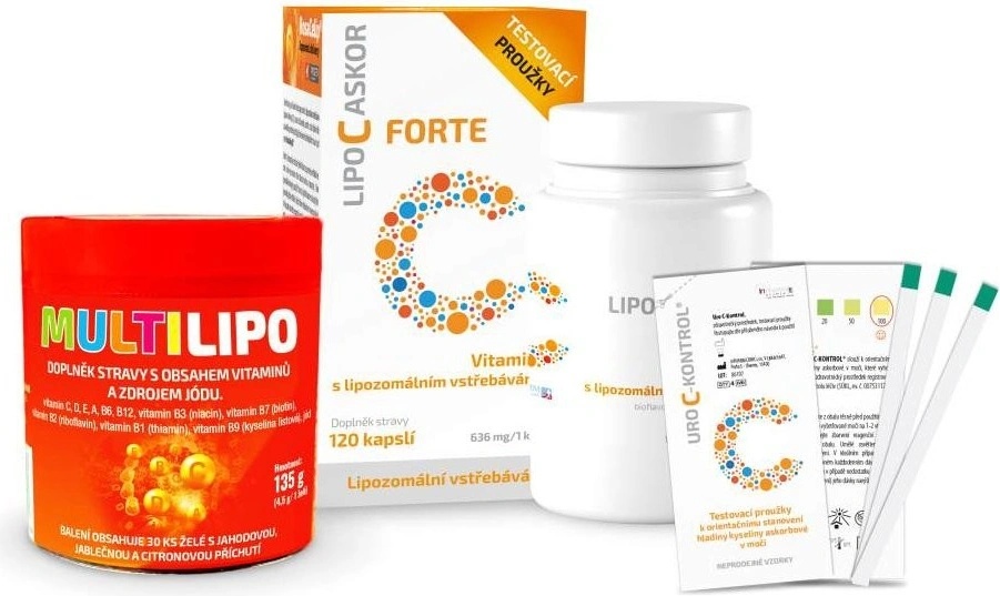 lipo c askor forte 120 kapslí od 523 Kč LIPO C ASKOR Tekutý lipozomální