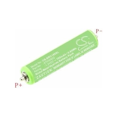 Baterie pro Braun 1000, 180, 2000, 3000, 4735, 5411, Cruzer1, Cruzer Z20, 700mAh, Ni-MH, 1.2V, 67030922, HQ
