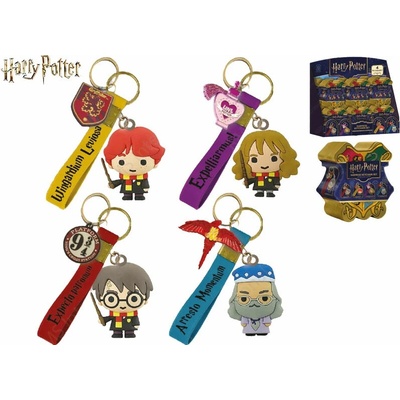 Přívěsek na klíče Harry Potter 12,5cm, 4druhy, v krabičce