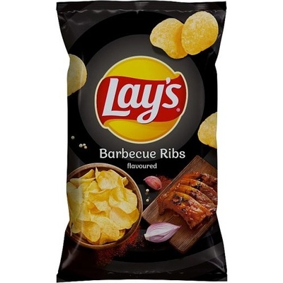 Lay's Smažené bramborové lupínky s příchutí BBQ žebírek 130 g
