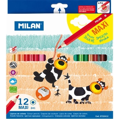 Milan Maxi šesthranné 12 ks + ořezávatko 445706