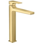 Hansgrohe Metropol - Смесител за мивка с изпразнител Push-Open, полирано оптично злато 32512990 (32512990)