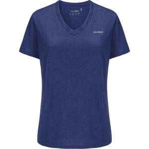 USA Pro Дамска тениска USA Pro The USA Pro Tech V Tee Ladies - Navy
