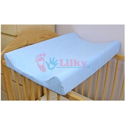 Baby Nellys Froté poťah na podložku modrá 60 x 80