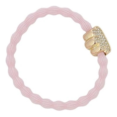 By Eloise London Bling Charms Cloud гривна / ластик за коса цвят розов