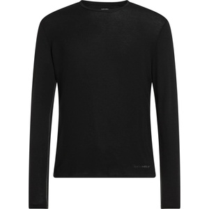Icebreaker Мъжко мериносово термобельо Icebreaker Anatomica L/S Crewe Merino base layer - Black / Monsoon (015-2397-0111)