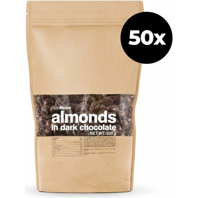 GymBeam Mandle v horkej čokoláde 50 x 500 g