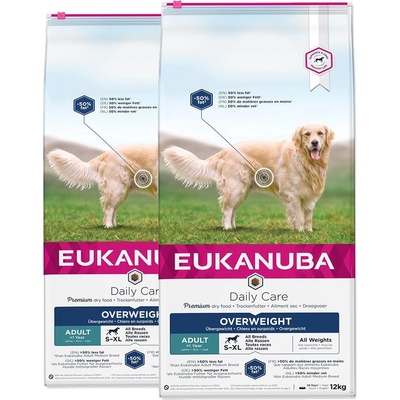 EUKANUBA Daily Care Overweight 2 x 12 кг
