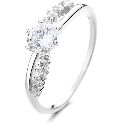 DELIS Пръстен от сребро 925, jw1338, елегантен дизайн с камък, с родиево покритие (jw1338)