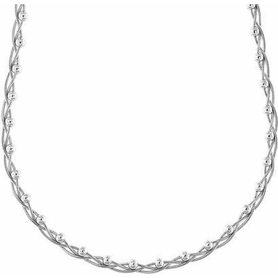 InfinitySilver Strieborný náhrdelník splietaný s guľôčkami 148101550